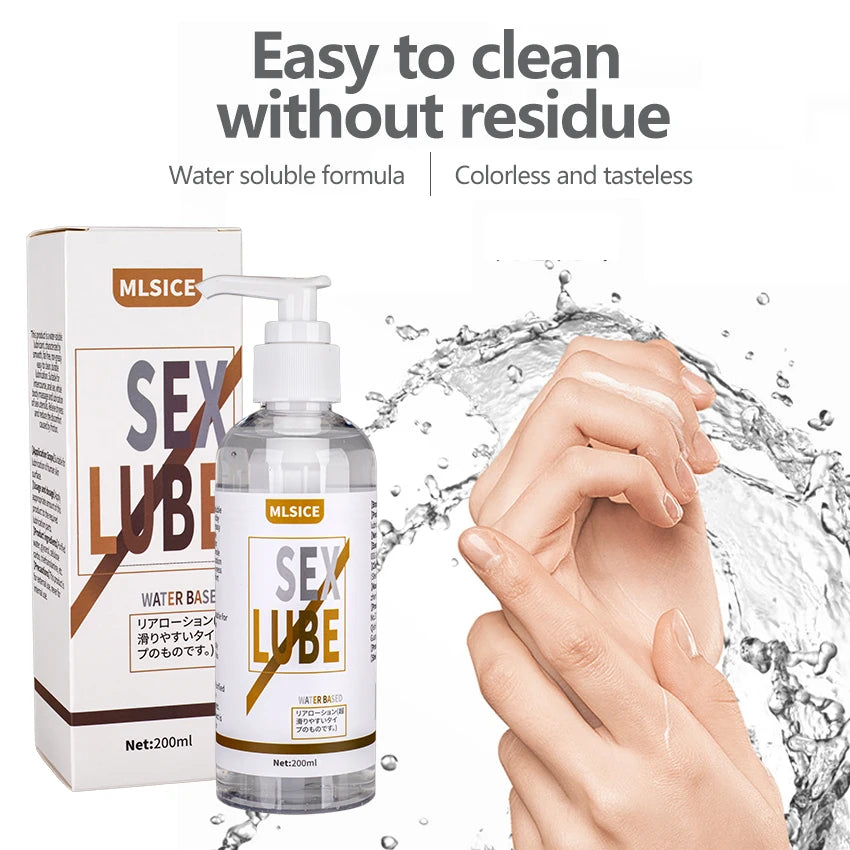 Lubrifiant Anal Effet Sperme – Gel Intime à Base d’Eau 200 ml pour Femmes et Hommes