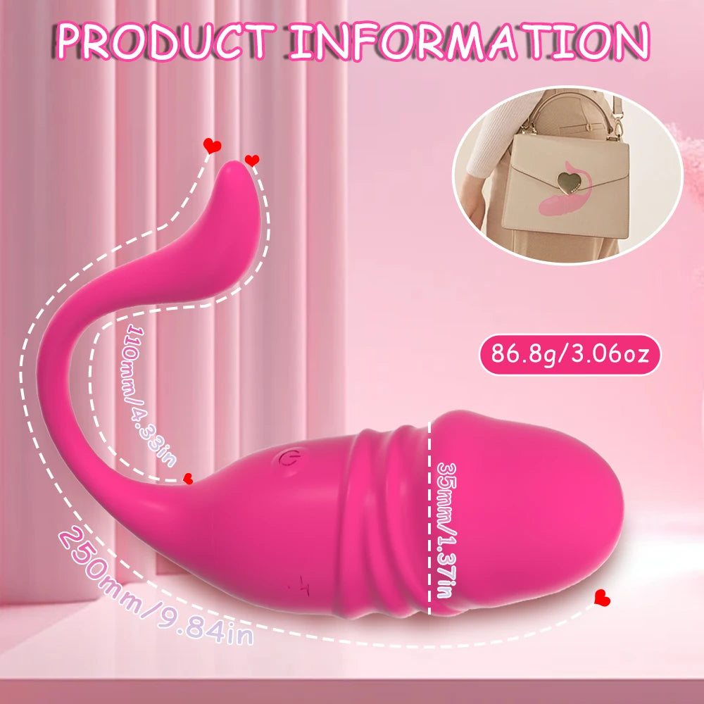 Vibromasseur Bluetooth Télécommandé – G-Spot & Dildo Téléscopique avec Contrôle via Application