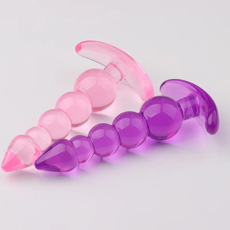 Plug Anal Silicone Souple – Perles Progressives & Massage Prostatique | Sextoy Unisexe pour Homme & Femme