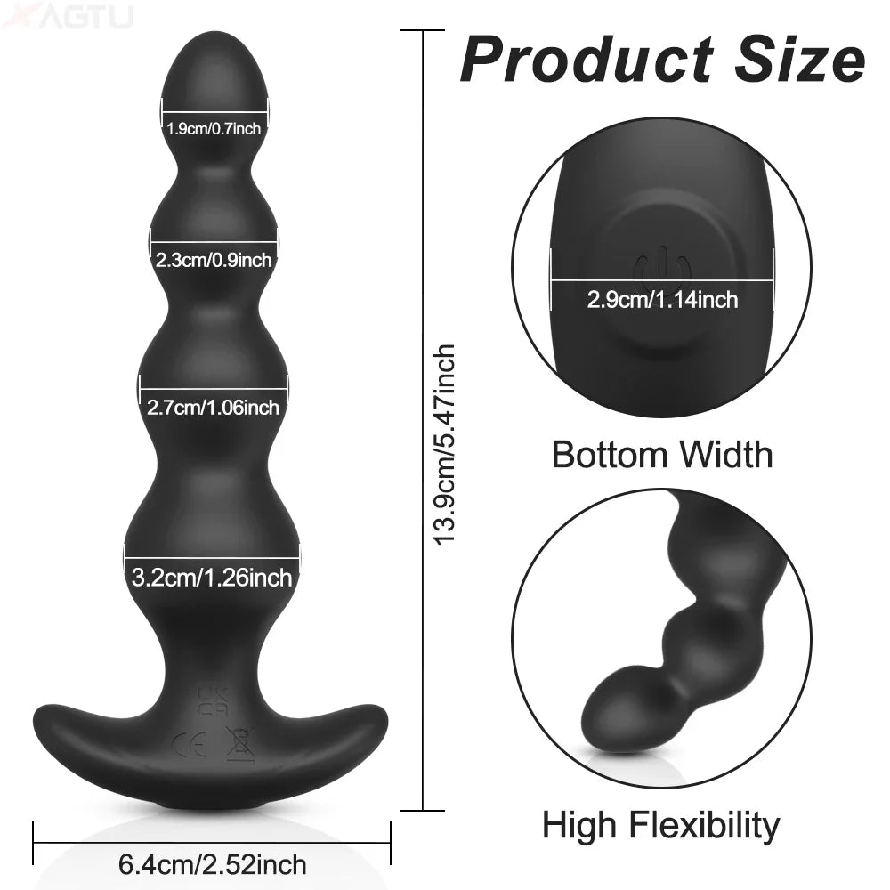 Plug Anal Vibrant Connecté – Prostate Massager Bluetooth avec Télécommande Sans Fil