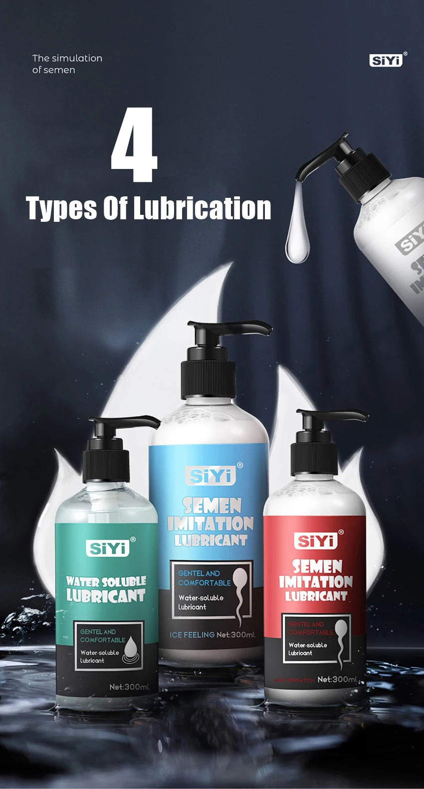 Lubrifiant Intime Effet Sperme Saveur Fruits – Gel à Base d’Eau pour Pénétration et Sextoys