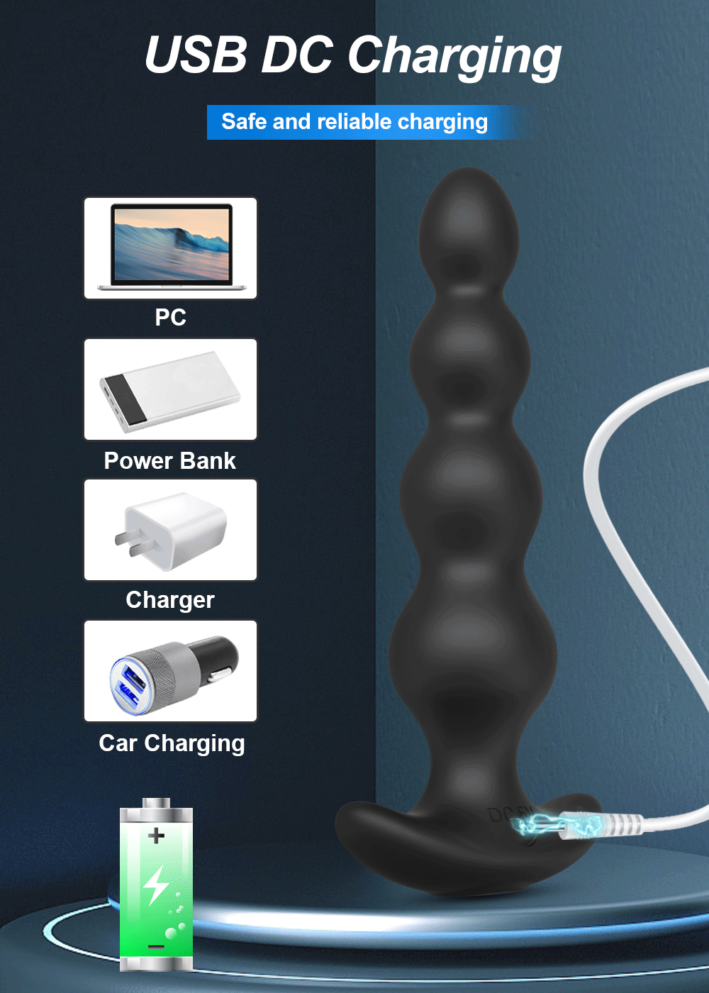 Plug Anal Vibrant Connecté – Prostate Massager Bluetooth avec Télécommande Sans Fil