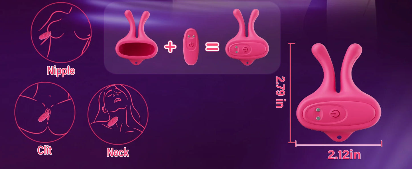 Pinces Vibrantes pour Seins - 9 Modes de Vibration - Stimulation Magnétique des Tétons - Accessoire Érotique BDSM pour Femmes et Couples