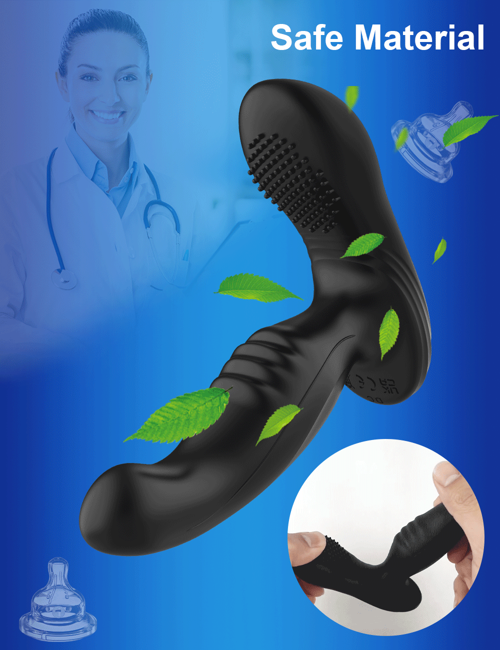 Stimulateur Prostatique Vibrant Connecté - Plug Anal Télécommandé par Application - Sextoy Homme pour Stimulation de la Prostate et Jeux de Couple