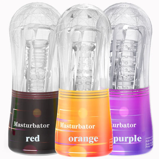 Masturbateur Homme – Vagin en Silicone Transparent avec Effet de Succion