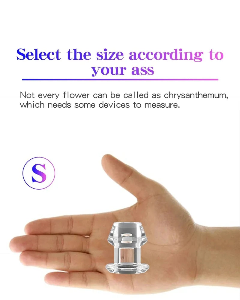Plug Anal Creux en Silicone – Tunnel Dilatateur avec Base Sécurisée