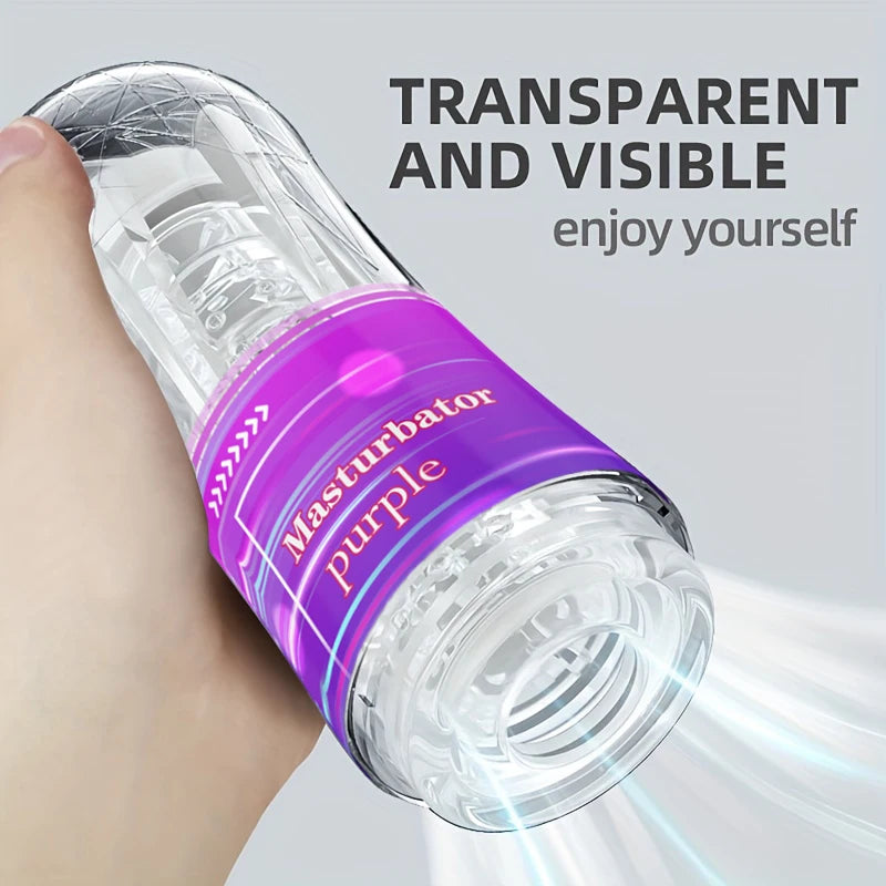 Masturbateur Homme – Vagin en Silicone Transparent avec Effet de Succion