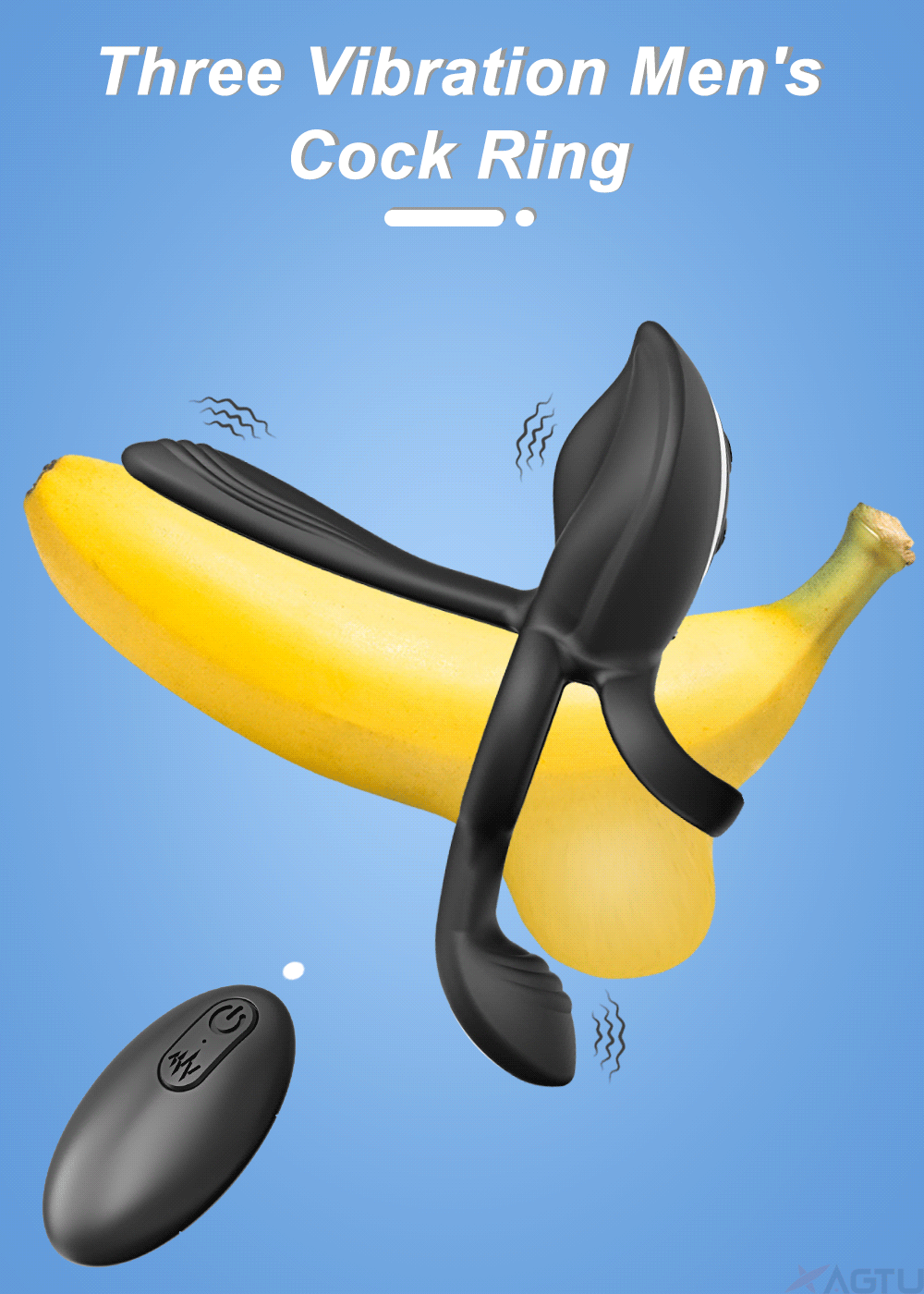 Cock Ring Vibrant pour Hommes - Retard d’Éjaculation | Stimulation du Clitoris, Point G et Anal | Sextoy Couple
