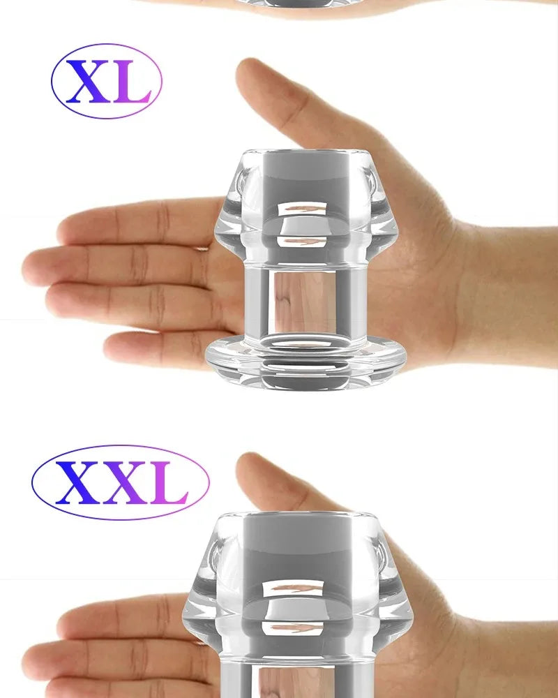 Plug Anal Creux en Silicone – Tunnel Dilatateur avec Base Sécurisée