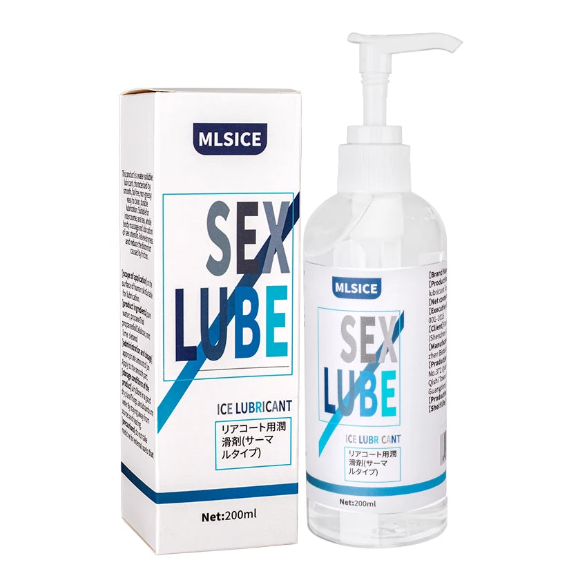 Lubrifiant Anal Effet Sperme – Gel Intime à Base d’Eau 200 ml pour Femmes et Hommes
