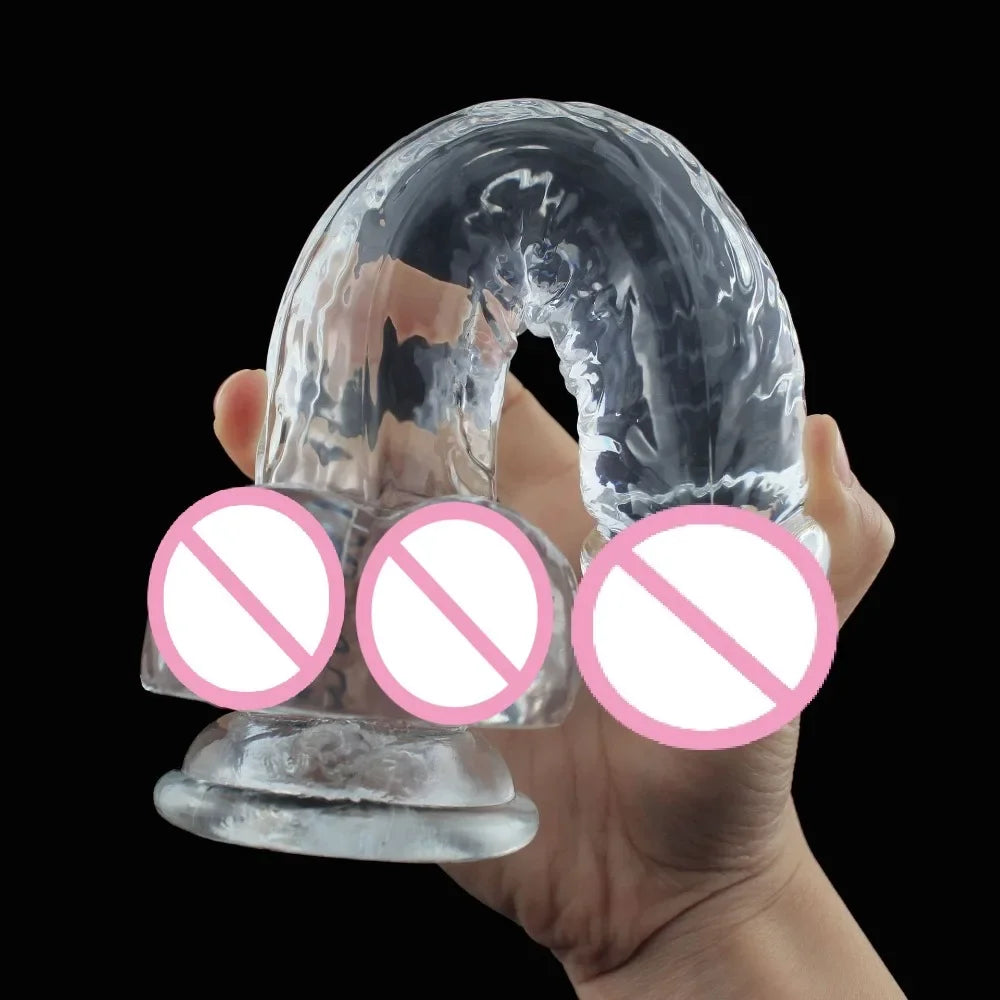 "Godemichet réaliste avec ventouse –  idéal pour la stimulation vaginale et anale, conçu pour le plaisir féminin et LGBTQ+. Parfait pour la masturbation et la pénétration."