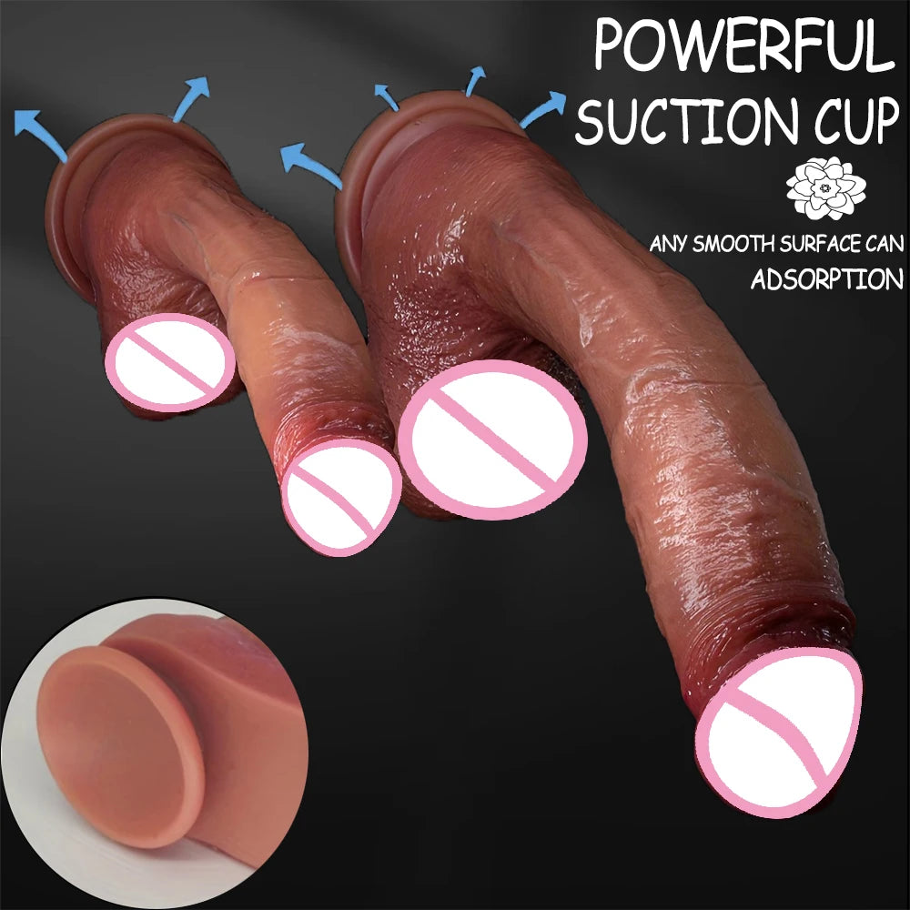 Oversized Soft Realistic Dildo Big Penis Suction Cup Dick Penetration Anal Adult Sex Toys/Anal Toy For Women Masturbation Dildos