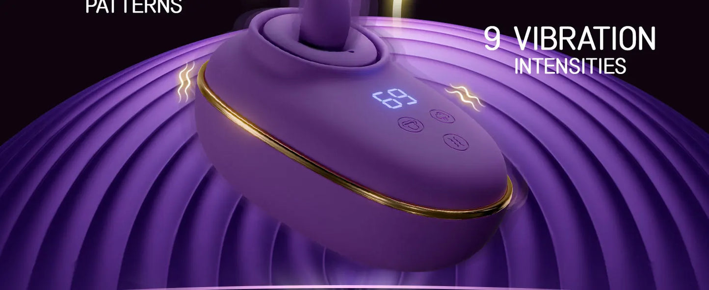 Vibromasseur Clitoridien avec Succion et Langue Léchante – Stimulateur Intime Multifonction pour Femme | Masturbateur Clitoris, Mamelons et Vagin