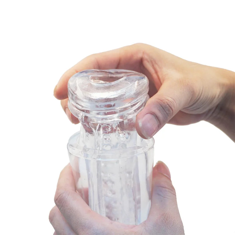Masturbateur Homme – Vagin en Silicone Transparent avec Effet de Succion