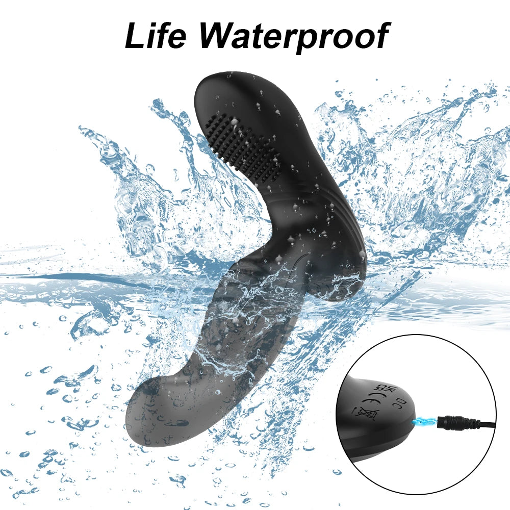 Stimulateur Prostatique Vibrant Connecté - Plug Anal Télécommandé par Application - Sextoy Homme pour Stimulation de la Prostate et Jeux de Couple