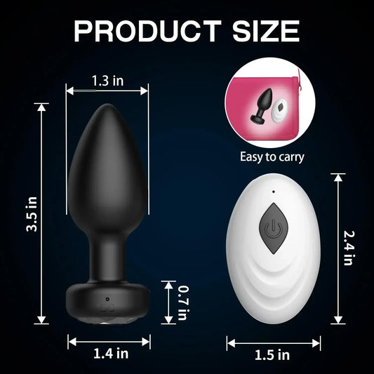 Plug Anal Vibrant – Contrôle à Distance via Application