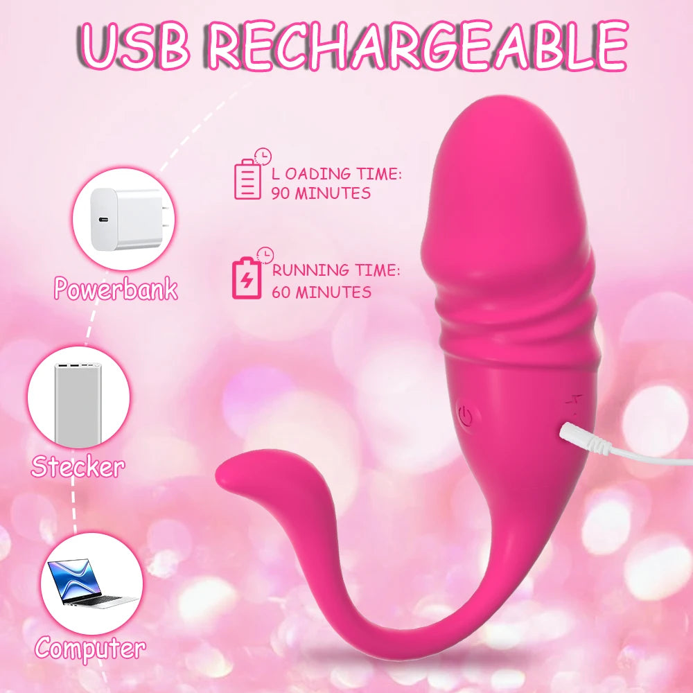 Vibromasseur Bluetooth Télécommandé – G-Spot & Dildo Téléscopique avec Contrôle via Application