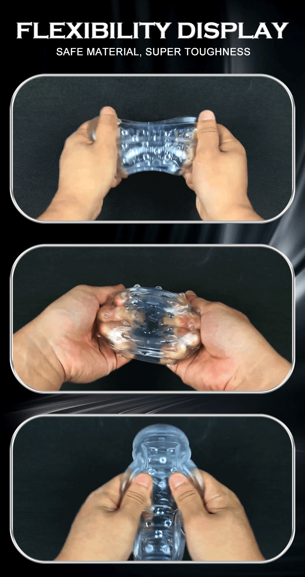 Masturbateur Homme – Vagin en Silicone Transparent avec Effet de Succion