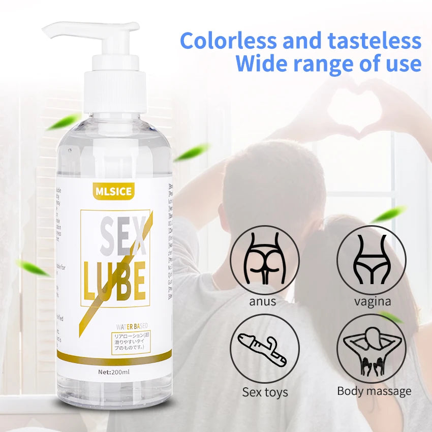 Lubrifiant Anal Effet Sperme – Gel Intime à Base d’Eau 200 ml pour Femmes et Hommes