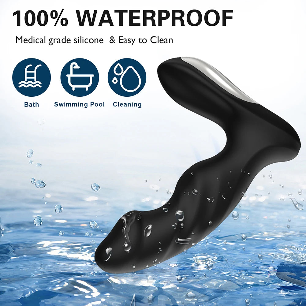 Stimulateur de Prostate Rotatif pour Homme – Vibromasseur Anal Connecté Bluetooth avec Télécommande Sans Fil