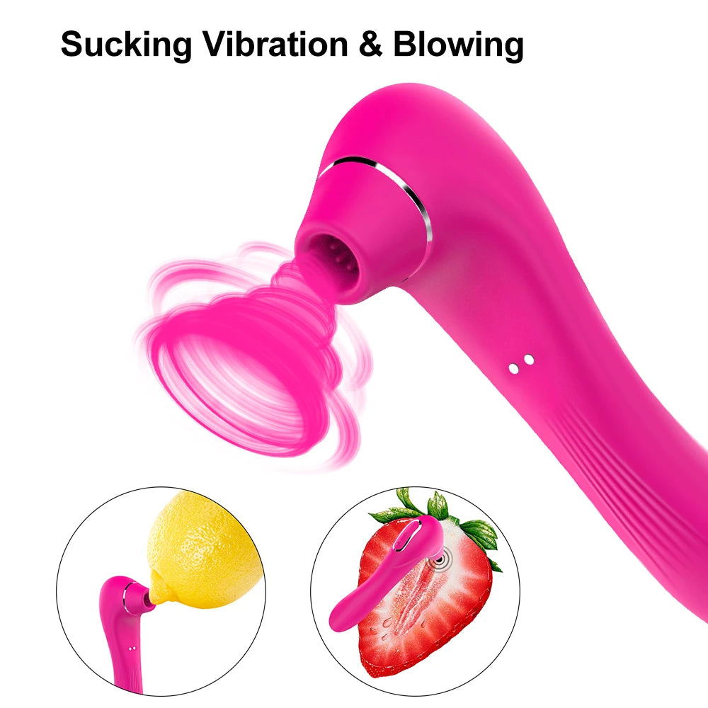 Vibromasseur à Succion – Stimulateur Clitoridien & Effet Caresse Orale