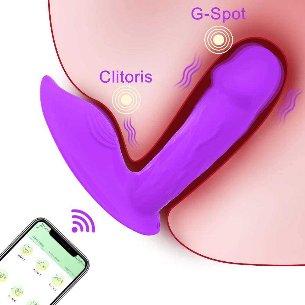Mini Vibromasseur Portatif Connecté – Stimulateur Point G & Clitoris Bluetooth