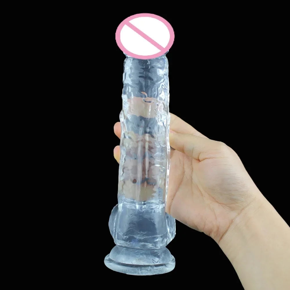 "Godemichet réaliste avec ventouse –  idéal pour la stimulation vaginale et anale, conçu pour le plaisir féminin et LGBTQ+. Parfait pour la masturbation et la pénétration."