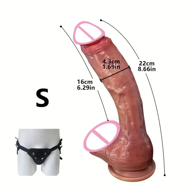 Oversized Soft Realistic Dildo Big Penis Suction Cup Dick Penetration Anal Adult Sex Toys/Anal Toy For Women Masturbation Dildos