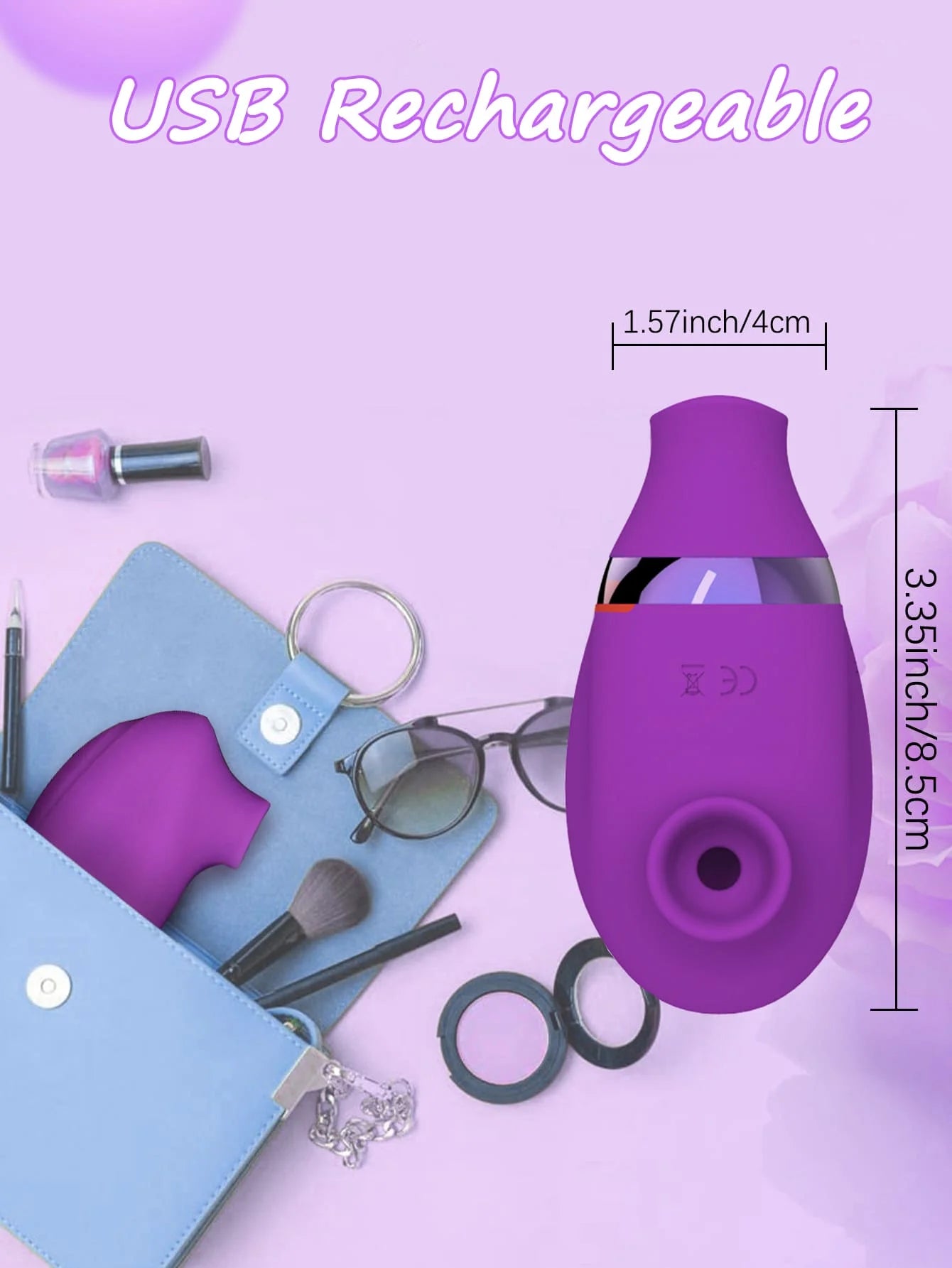Stimulateur Clitoridien et Vaginal Double Action - Vibreur Succeur et Lècheur pour Femme | Sextoy Adulte