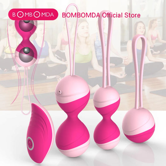 Boules de Kegel Vibrantes avec Télécommande – Œuf Vibrant pour Exercices Vaginal & Renforcement du Périnée