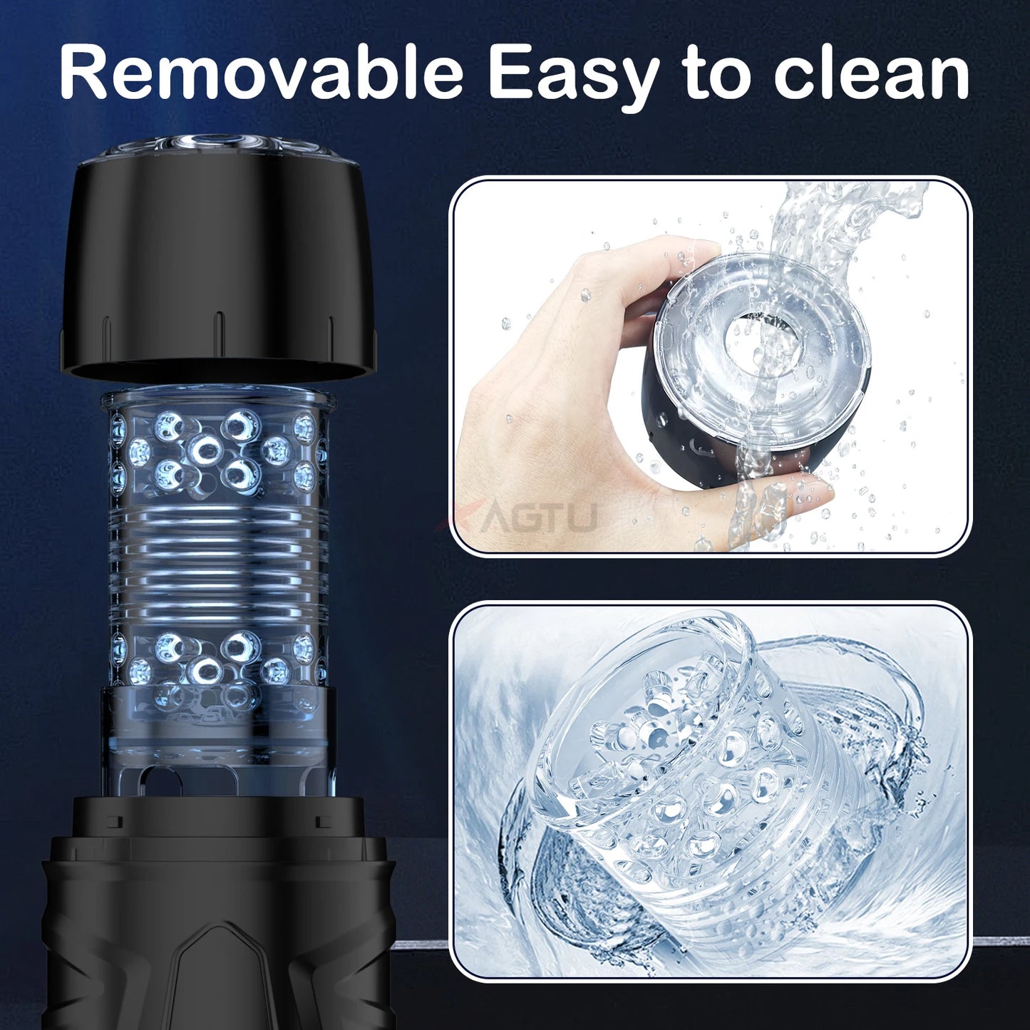 Masturbateur Téléscopique Automatique – Cup Vibrante à Poussée et Rotation pour Homme
