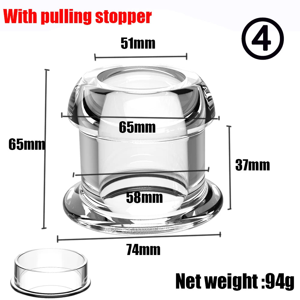 Plug Anal Creux en Silicone – Tunnel Dilatateur avec Base Sécurisée